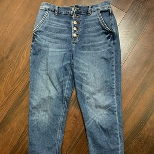 High waisted mom jeans